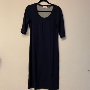 Sonnet James navy blue play dress. Size Small.